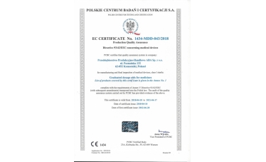Certyfikat EC No. 1434-MDD-043/2018