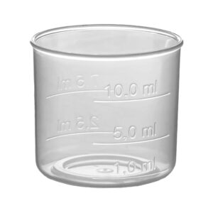 Kieliszek do odmierzania leków o pojemności 12,5ml  ze skalą 1,0-2,5-5,0-7,5-10,0ml